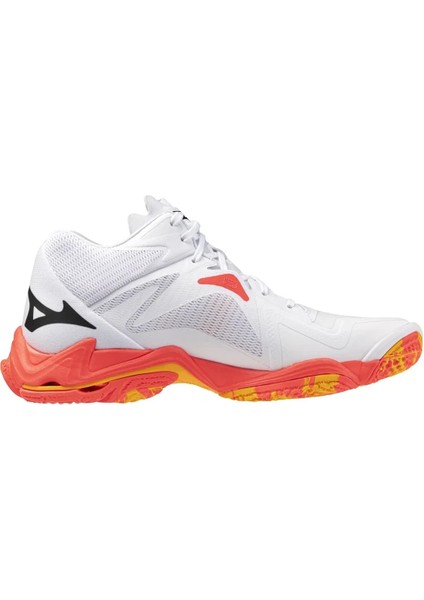 Wave Lightning Z8 Mıd Unisex Voleybol Ayakkabısı Beyaz / Turuncu modelleri