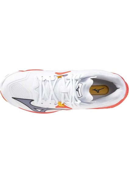 Wave Lightning Z8 Mıd Unisex Voleybol Ayakkabısı Beyaz / Turuncu fırsatları