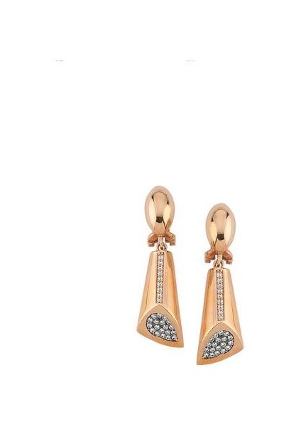 Altın Taşlı Set Küpe