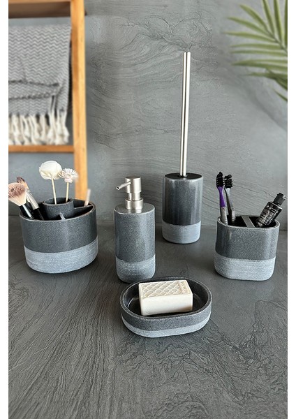 Reve Banyo Seti 5 Parça - Gri fiyatları