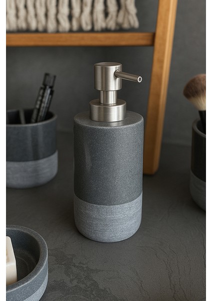 Reve Banyo Seti 5 Parça - Gri