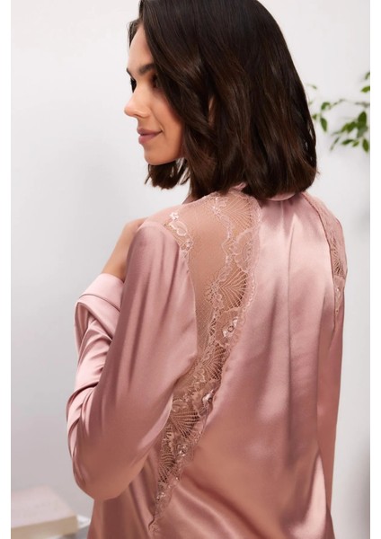 Kadın Saten Pijama Takım & Şortlu Takım & Gecelik & Sabahlık Terlik Hediyeli 6'lı Gelin Çeyiz Seti modelleri