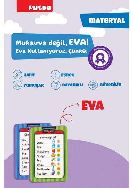 Mücit Panda Puedo Shopping List Eşleştirme ve Hafıza Oyunu modelleri