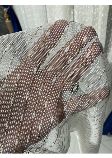 Tül Perde Simli Kar Damlalı Simleri Işık Verimli 1/3 Pileli fiyatları