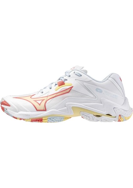 Wave Lightning Z8 Kadın Voleybol Ayakkabısı Beyaz / Pembe