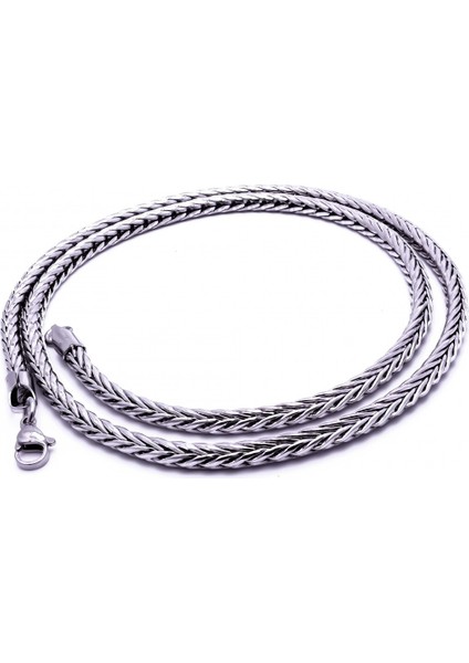 Oval Kral Bakla Örgülü Çelik Kolye 4Mm 3183CEK050 fiyatları