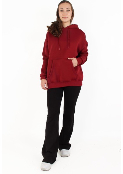 2502 Kapşonlu Cepli Üç Iplik Şardonlu Sweat modelleri