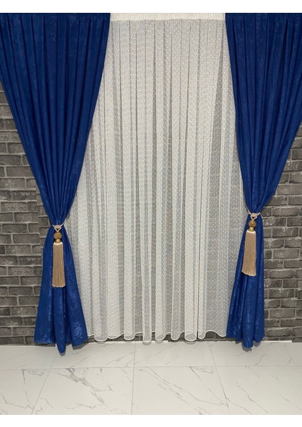 Tül Perde Simli Kar Damlalı Simleri Işık Verimli 1/3 Pileli modelleri