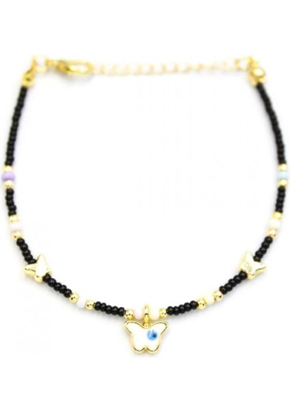 Kelebek Boncuk Bileklik - Siyah fiyatları