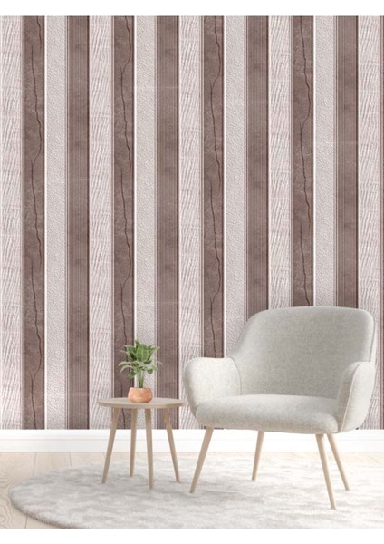 3boyutlu Taş Desenli Isı ve Ses Yalıtımlı Sağlıklı Tekstil Duvar Kağıdı