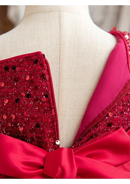 Kız Çocuk Abiye Elbise Tül Prenses Model Doğum Günü Parti Elbisesi