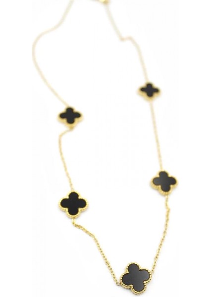 Vc Yonca Kolye - Siyah