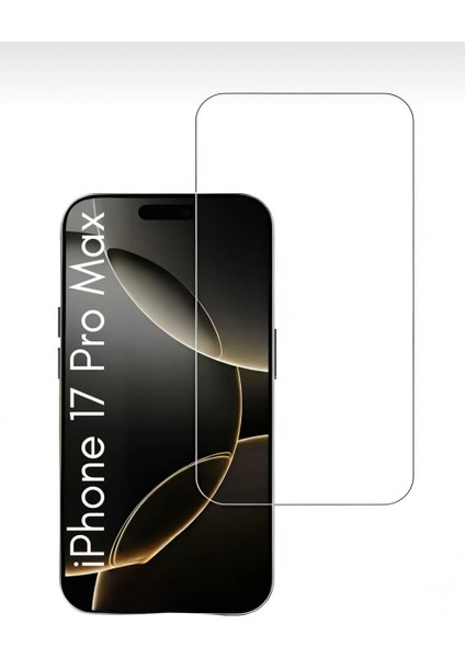 Iphone 17 Pro Max Uyumlu Tam Kaplayan Kristal Cam Ekran Koruyucu