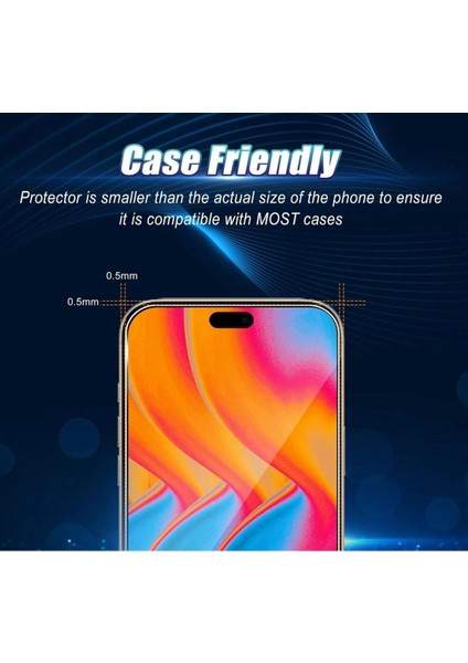 Iphone 17 Pro Max Uyumlu Tam Kaplayan Kristal Cam Ekran Koruyucu modelleri