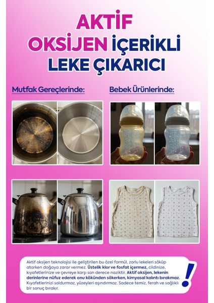 Clean Oxi Force Toz Leke Çıkarıcı 750 gr fiyatları
