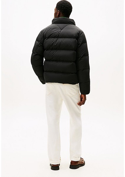 Erkek Regular Fit Dik Yaka Dolgulu Şişme Mont - Siyah modelleri