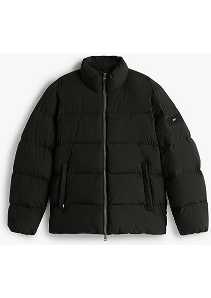 Erkek Regular Fit Dik Yaka Dolgulu Şişme Mont - Siyah indirimleri