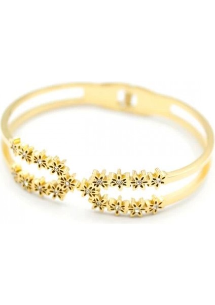 Çiçek Bilezik - Altın