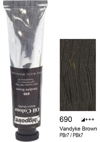 Yağlı Boya 45 Ml. 690 Vandyke Brown