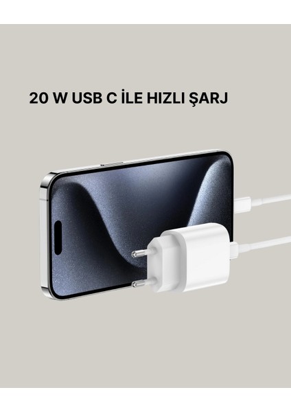 Ios Uyumlu 20W Usb-C Hızlı Şarj Cihazı Telefon ve Tablet Için indirimleri