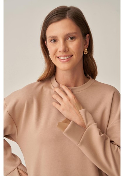 Vizon-Yumuşak Dokulu Deri Garnili Tunik indirimleri