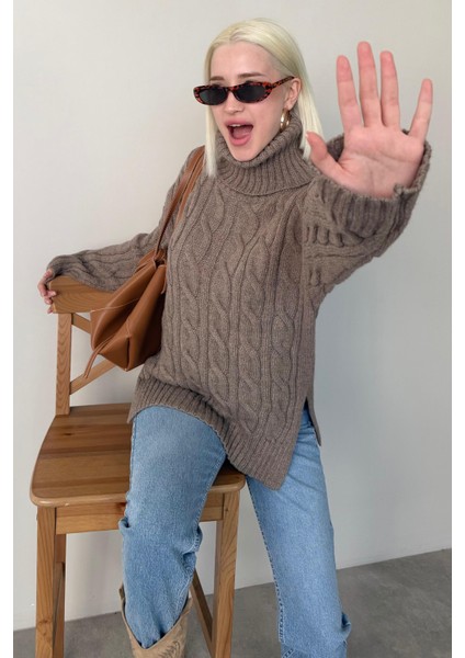 Vizon Boğazlı Triko Kazak MG2376 modelleri