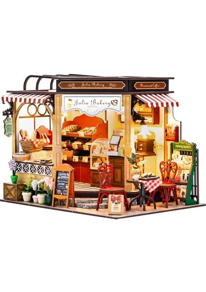 Dıy Ahşap Dollhouse ve Minyatür Mobilya