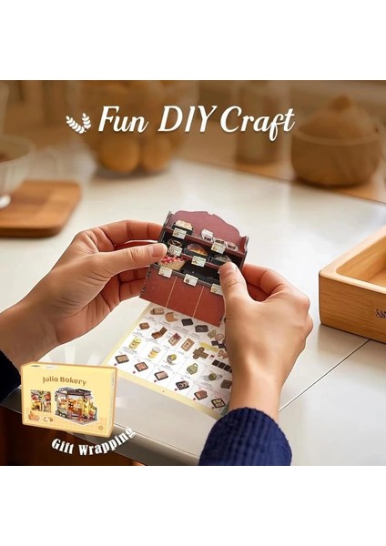 Dıy Ahşap Dollhouse ve Minyatür Mobilya
