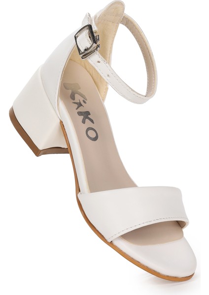 Sheila Cilt Günlük Kız Çocuk 4 cm Topuklu Sandalet Abiye Ayakkabı