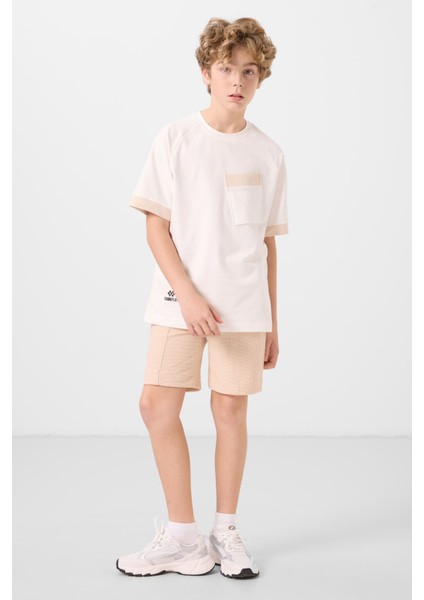 Standart Fit Basic 3lü Paket Siyah-Haki-Bej Erkek Çocuk Şort - 11289 modelleri