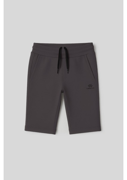 Antrasit Standart Fit Basic Performans Erkek Çocuk Şort - 11303