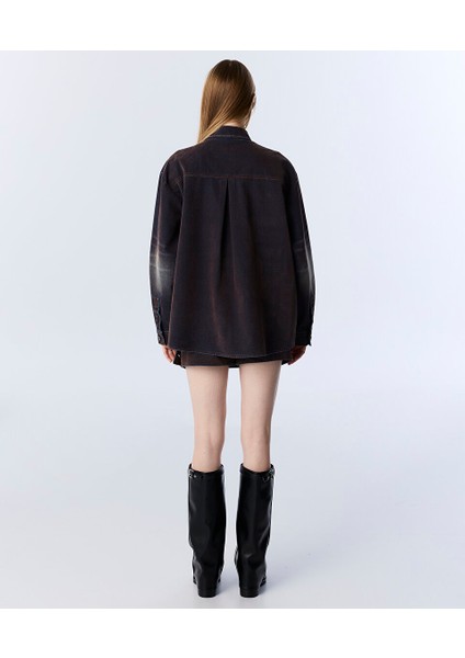 Metal Düğme Aksesuarlı Gömlek Ceket TW6250005082008 fırsatları