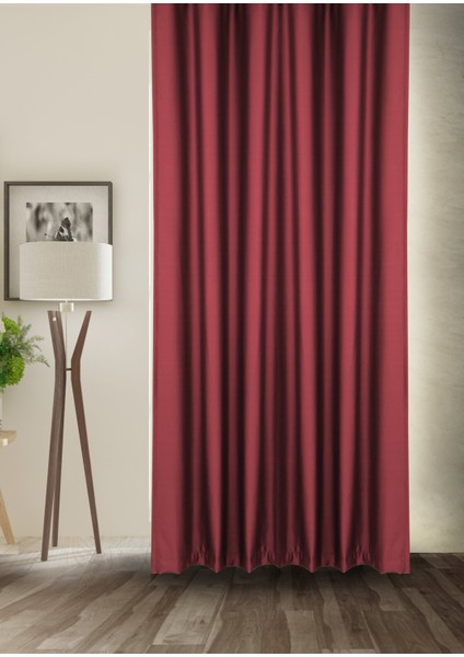 Blackout Işık Geçirmez Fon Perde Pilesiz Ekstraforlu Yüksek Kaliteli Karartma Güneşlik (BORDO)