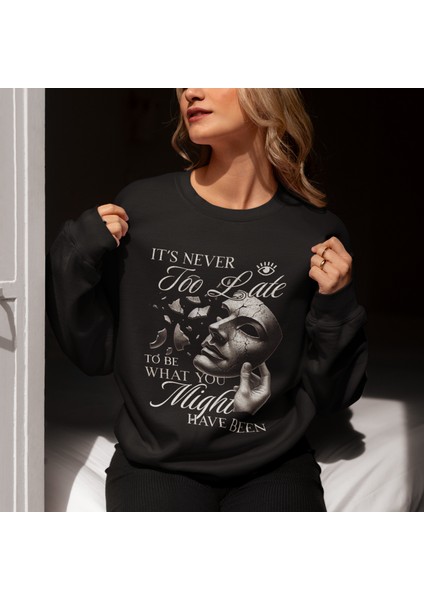 Oversize Kadın Sweatshirt – Yuvarlak Yaka, Günlük Kullanıma Uygun