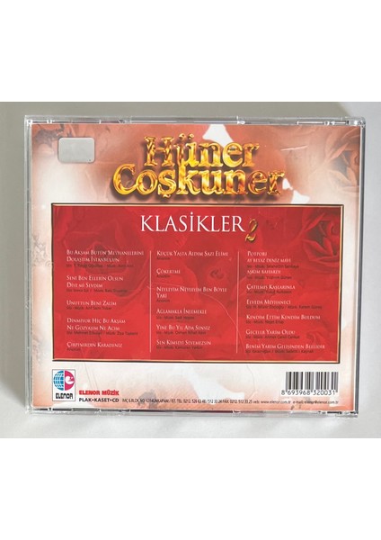 Hüner Coşkuner Klasikler 2 CD (Orijinal 2000 Dönem Baskı Cd) fiyatları