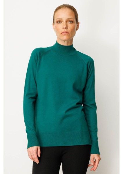 Kadın Yarım Balıkçı Yaka Kolları Yırtmaçlı Kazak Ö.başı fiyatları