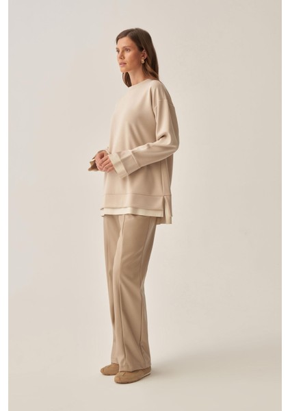 Taş-Yumuşak Dokulu Deri Garnili Tunik fiyatları