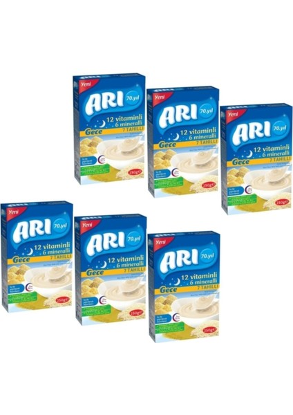 Mama 7 Tahıllı Sütlü (Gece) 250 gr x 6 Adet