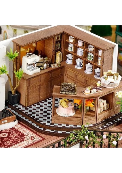 Dıy Ahşap Dollhouse ve Minyatür Mobilya