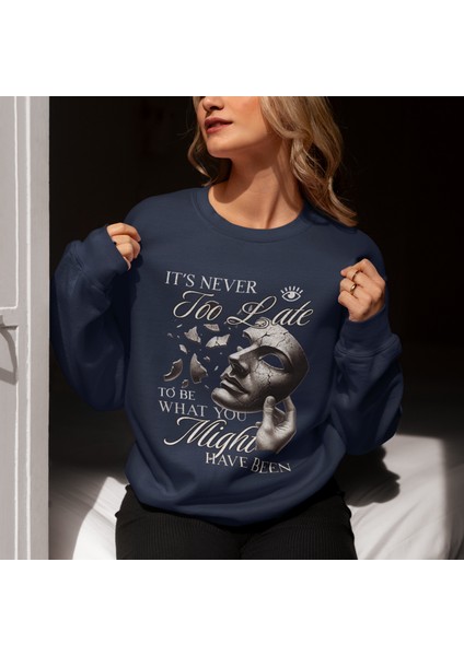 Oversize Kadın Sweatshirt – Yuvarlak Yaka, Günlük Kullanıma Uygun