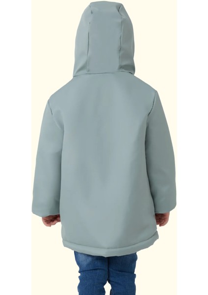 Spor Erkek Çocuk Kürklü Su Ve Rüzgar Geçirmez Kapüşonlu 3 Cep Mont & Kaban & Parka