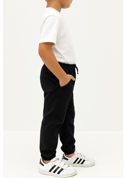 Erkek Çocuk Jogger Pantolon Keten Görünümlü Cepli Günlük Rahat Fit fırsatları