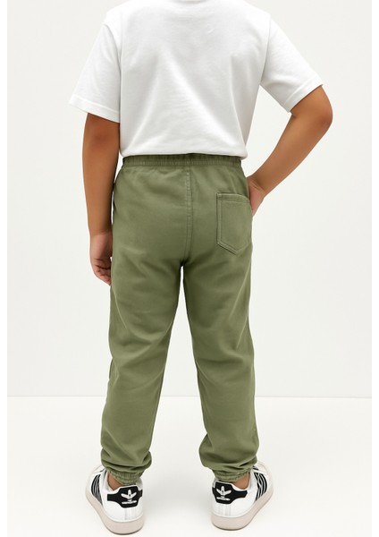 Erkek Çocuk Jogger Pantolon Keten Görünümlü Cepli Günlük Rahat Fit fırsatları