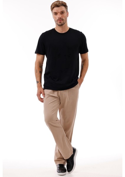 Erkek Keten Bol Kesim Pantolon