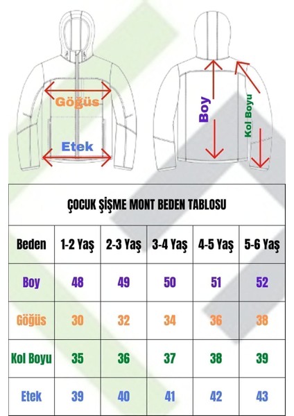 Erkek Çocuk Siyah Içi Polarlı Kapüşonlu Su Geçirmez Rüzgara Dayanıklı Şişme Kışlık Mont & Kaban
