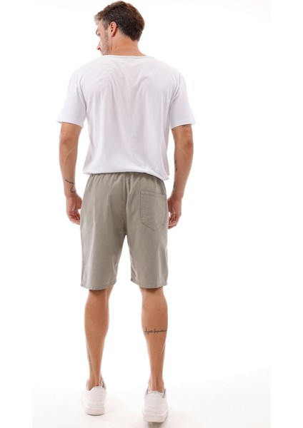 Erkek Cepli Keten Şort – Rahat Kalıp, Hafif Ve Nefes Alabilir Kumaş