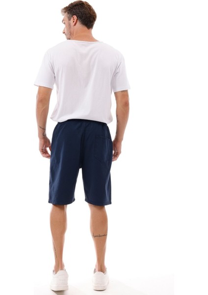 Erkek Cepli Keten Şort – Rahat Kalıp, Hafif Ve Nefes Alabilir Kumaş