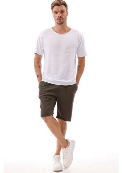 Erkek Cepli Keten Şort – Rahat Kalıp, Hafif Ve Nefes Alabilir Kumaş