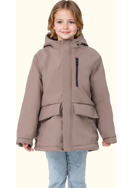 Su ve Rüzgar Geçirmez Kapüşonlu 3 Cep Mont & Kaban & Parka