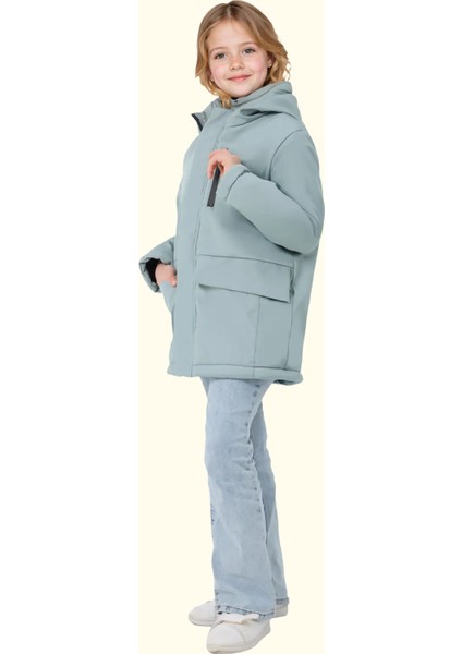 Su ve Rüzgar Geçirmez Kapüşonlu 3 Cep Mont & Kaban & Parka